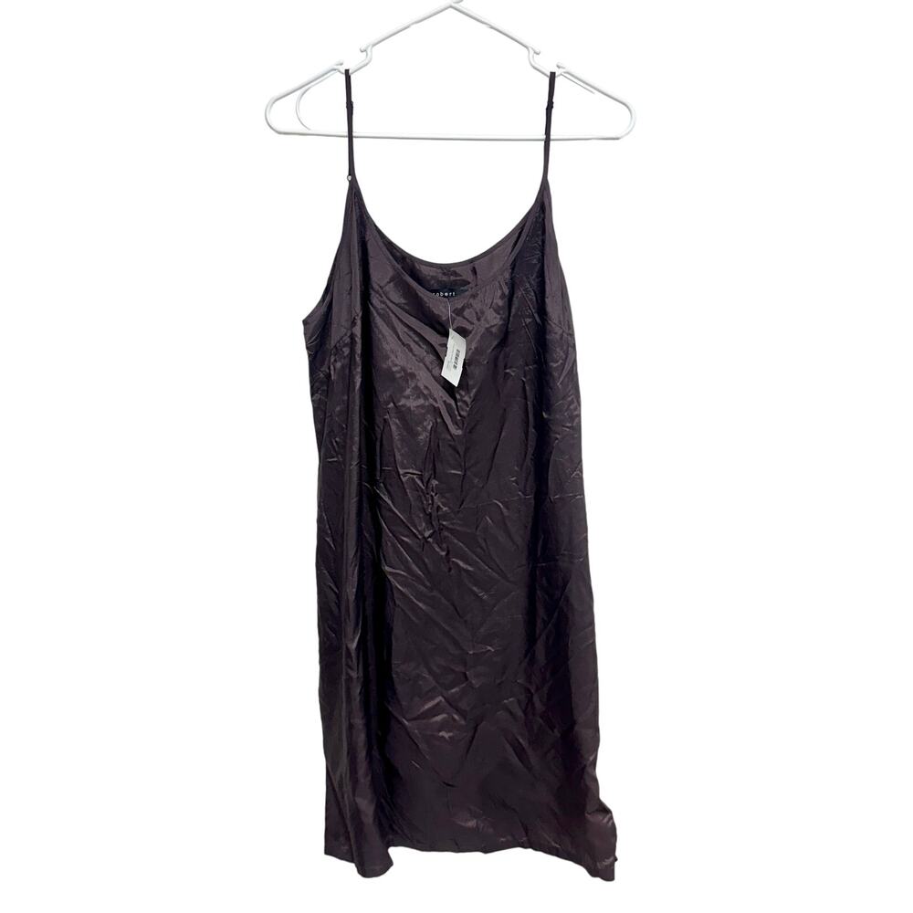 Robert Rodriguez Women Light Weight Deep Purple Slip Mini Dress Size 12